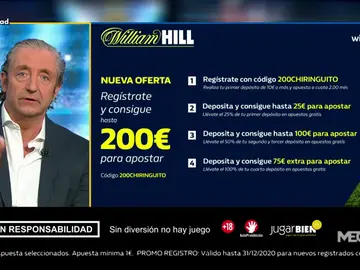 Josep te trae la mejor oferta de registro para que apuestes con William Hill Josep te trae la mejor oferta de registro para que apuestes con William Hill