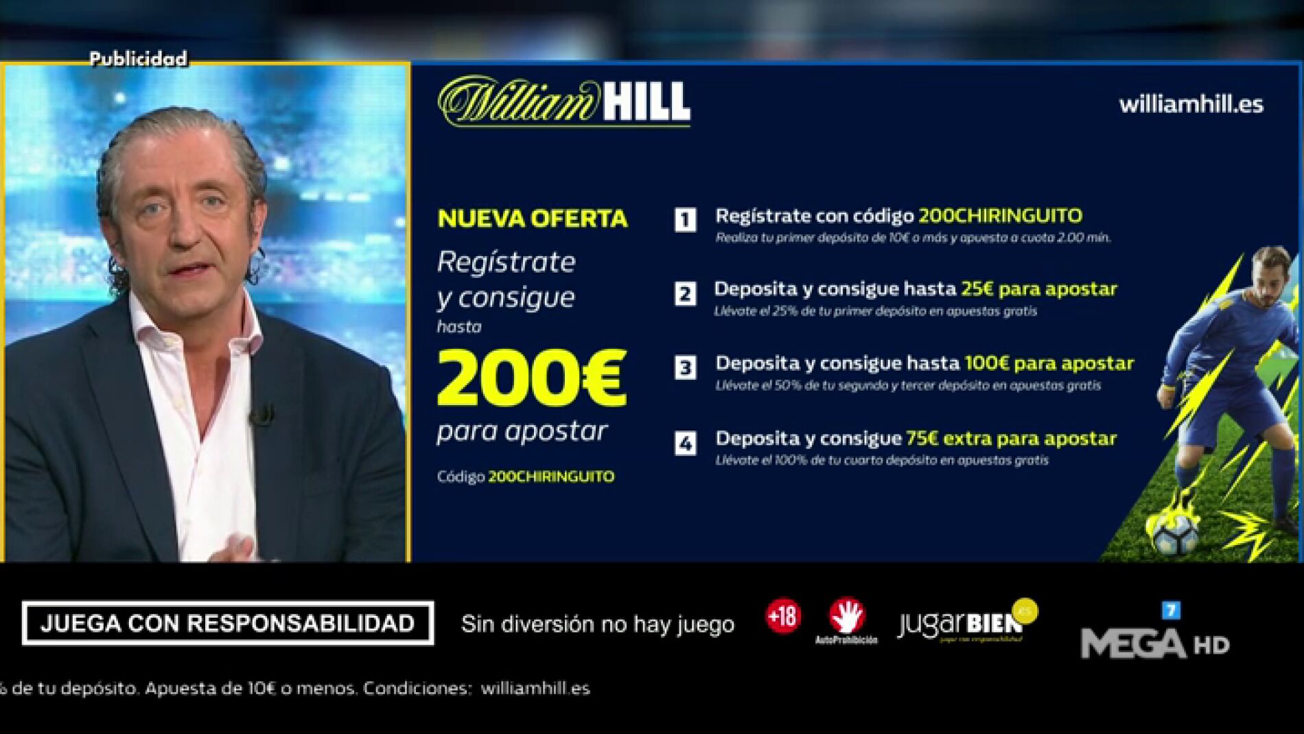 Josep te trae la mejor oferta de registro para que apuestes con William Hill