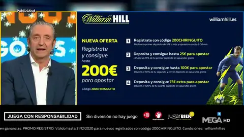 Josep te trae la mejor oferta de registro para que apuestes con William Hill Josep te trae la mejor oferta de registro para que apuestes con William Hill