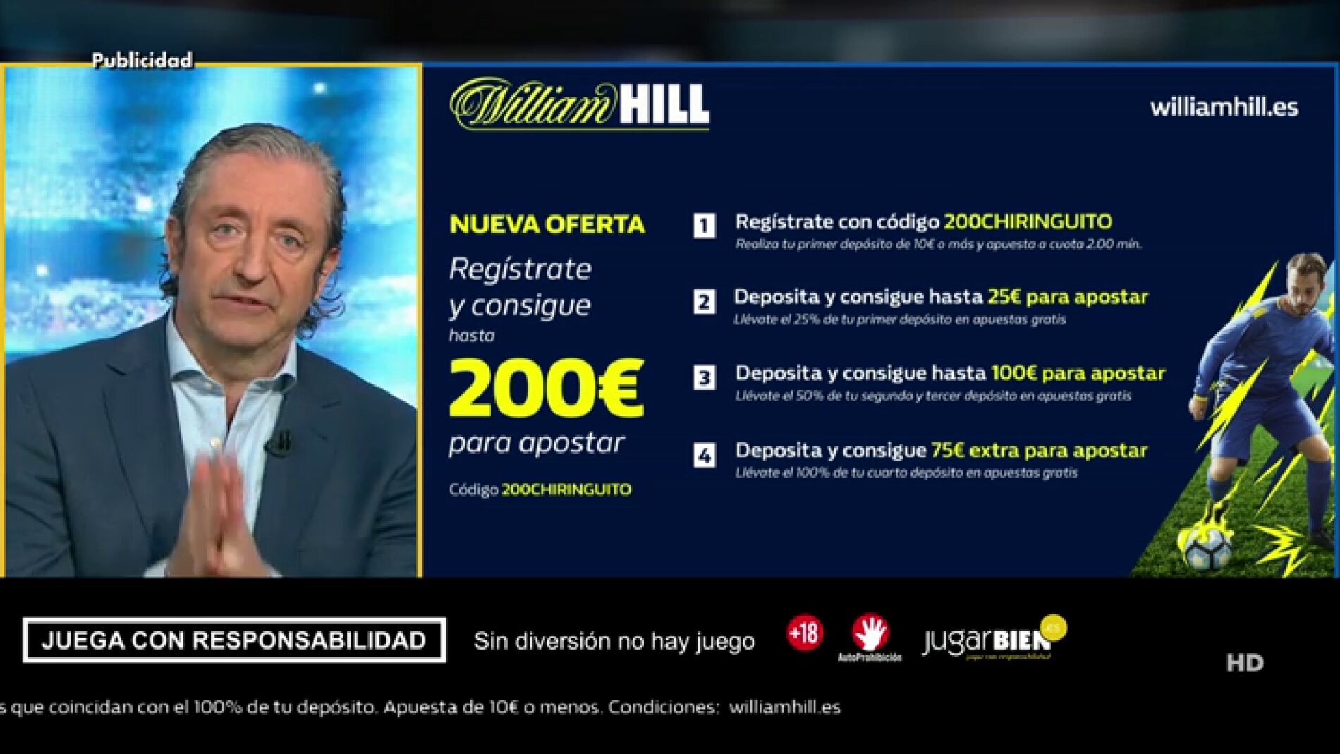 Josep te trae la mejor oferta de registro para que apuestes con William Hill