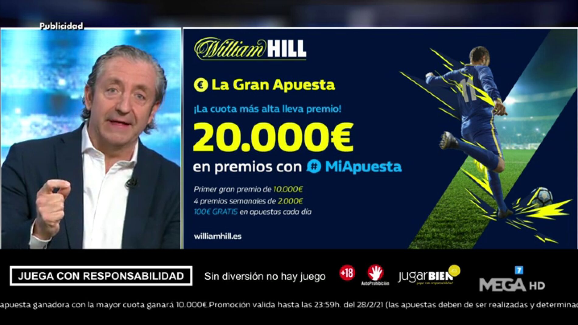 Josep te trae la mejor oferta de registro para que apuestes con William Hill