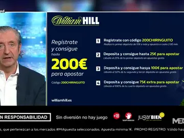 Josep te trae la mejor oferta de registro para que apuestes con William Hill Josep te trae la mejor oferta de registro para que apuestes con William Hill