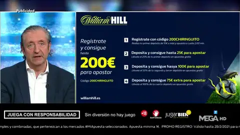 Josep te trae la mejor oferta de registro para que apuestes con William Hill Josep te trae la mejor oferta de registro para que apuestes con William Hill