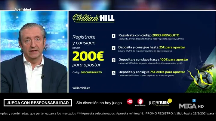Josep te trae la mejor oferta de registro para que apuestes con William Hill Josep te trae la mejor oferta de registro para que apuestes con William Hill