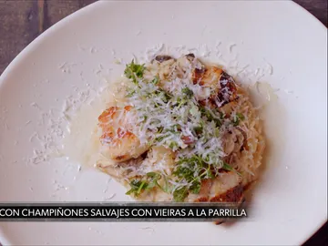 Un risotto en un programa de parrilla Un risotto en un programa de parrilla