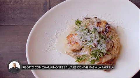 Un risotto en un programa de parrilla Maestros de la parrilla