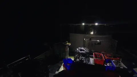 Un apagón en el barco Cazadores de langostas