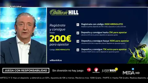 Josep te trae la mejor oferta de registro para que apuestes con William Hill Josep te trae la mejor oferta de registro para que apuestes con William Hill