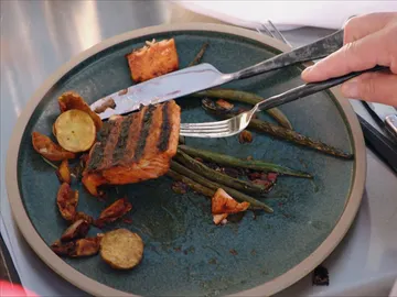 Un salmón muy hecho Un salmón muy hecho
