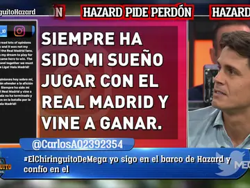 HAZARD PIDE PERDÓN HAZARD PIDE PERDÓN