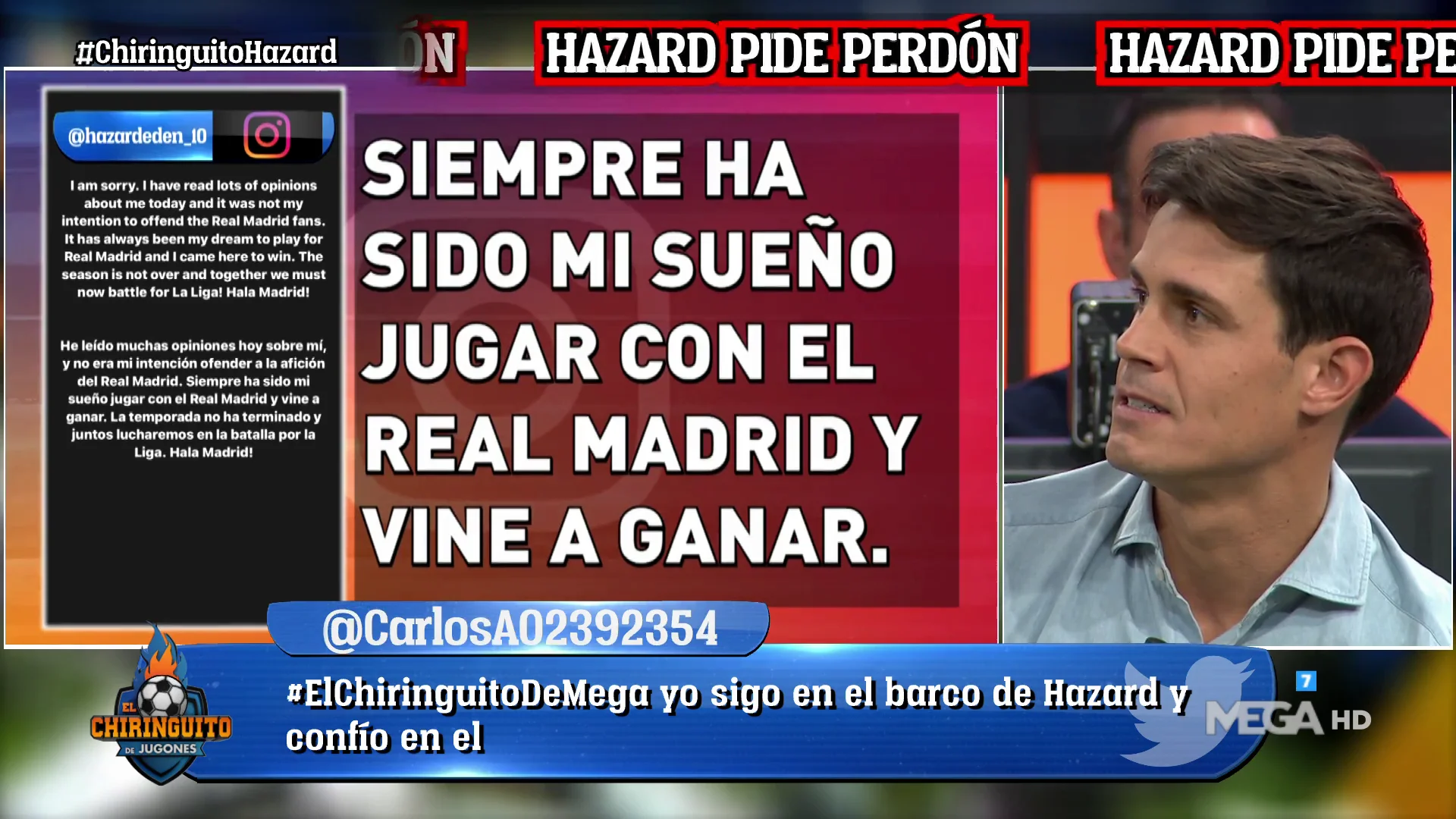 HAZARD PIDE PERD&Oacute;N