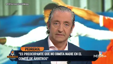 PEDREROL: "EL ARBITRAJE EN ESPAÑA ES UN DESASTRE" PEDREROL: "EL ARBITRAJE EN ESPAÑA ES UN DESASTRE"