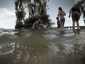Los caimanes acechan a los niños Los caimanes acechan a los niños