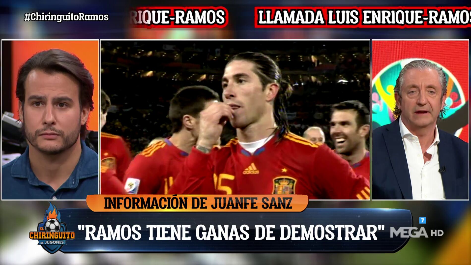 Juanfe Sanz: "Sergio Ramos quiere demostrar que no es su fin"