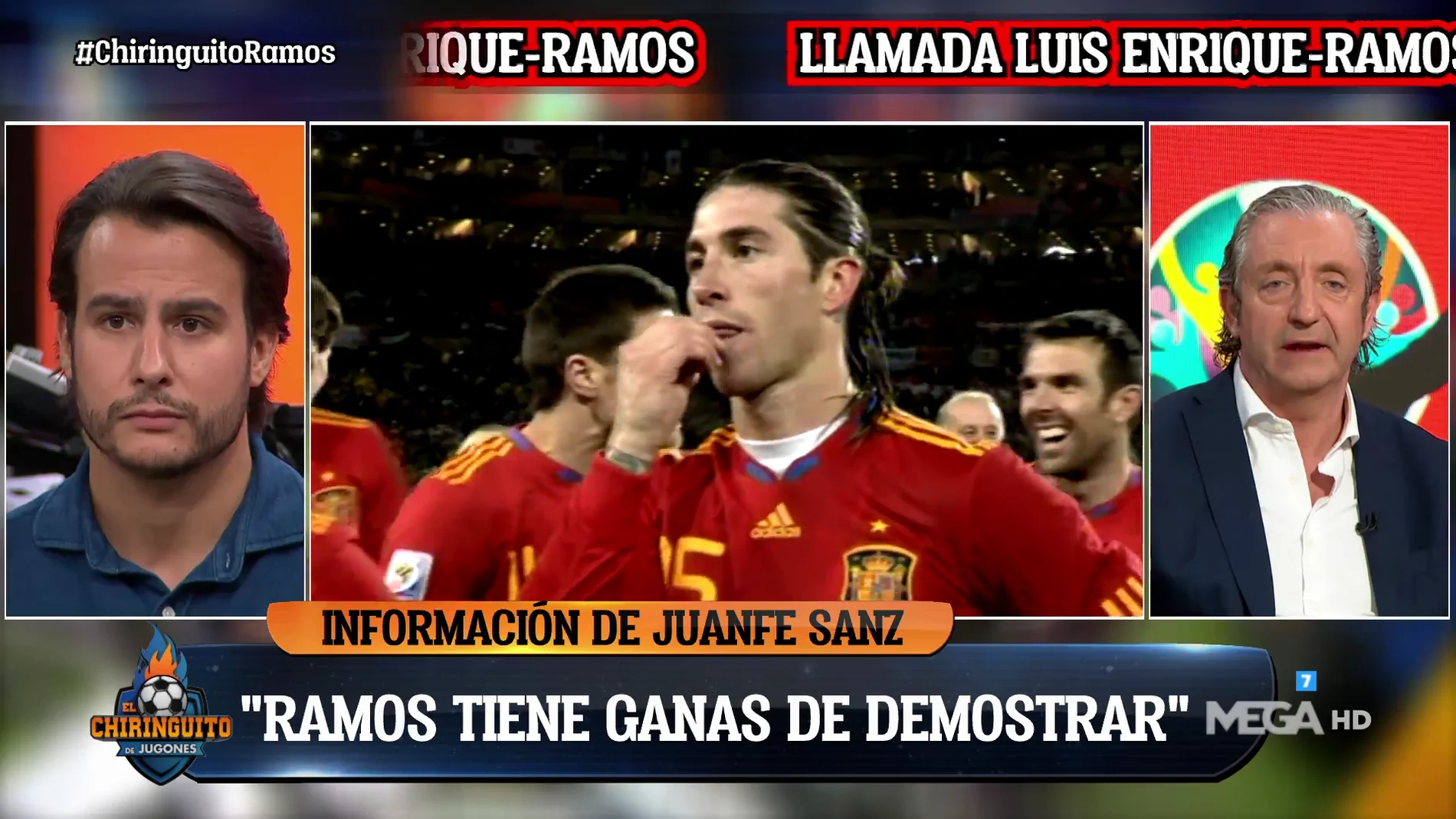 Juanfe Sanz: "Sergio Ramos quiere demostrar que no es su fin"