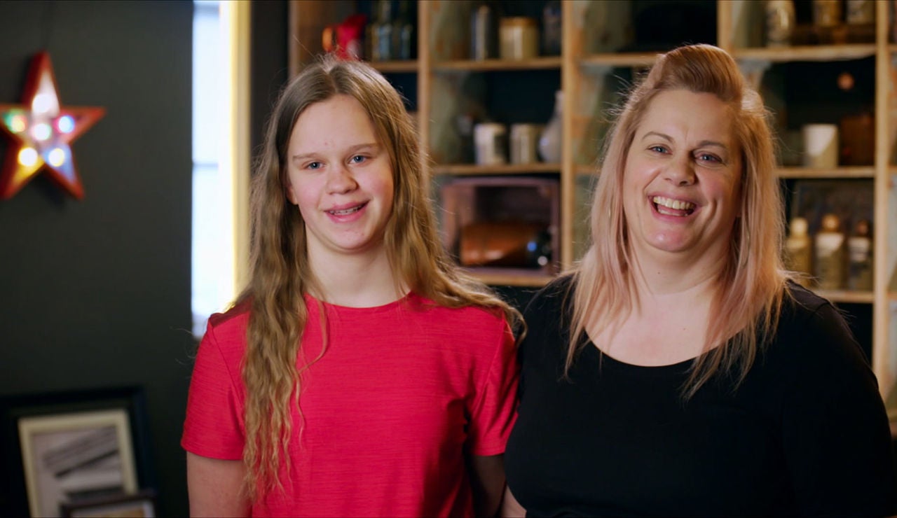 La alegría de Stephanie y su hija