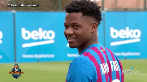 ANSU FATI ULTIMA SU RECUPERACIÓN... CON EL '10' DE MESSI A LA ESPALDA ANSU FATI ULTIMA SU RECUPERACIÓN... CON EL '10' DE MESSI A LA ESPALDA