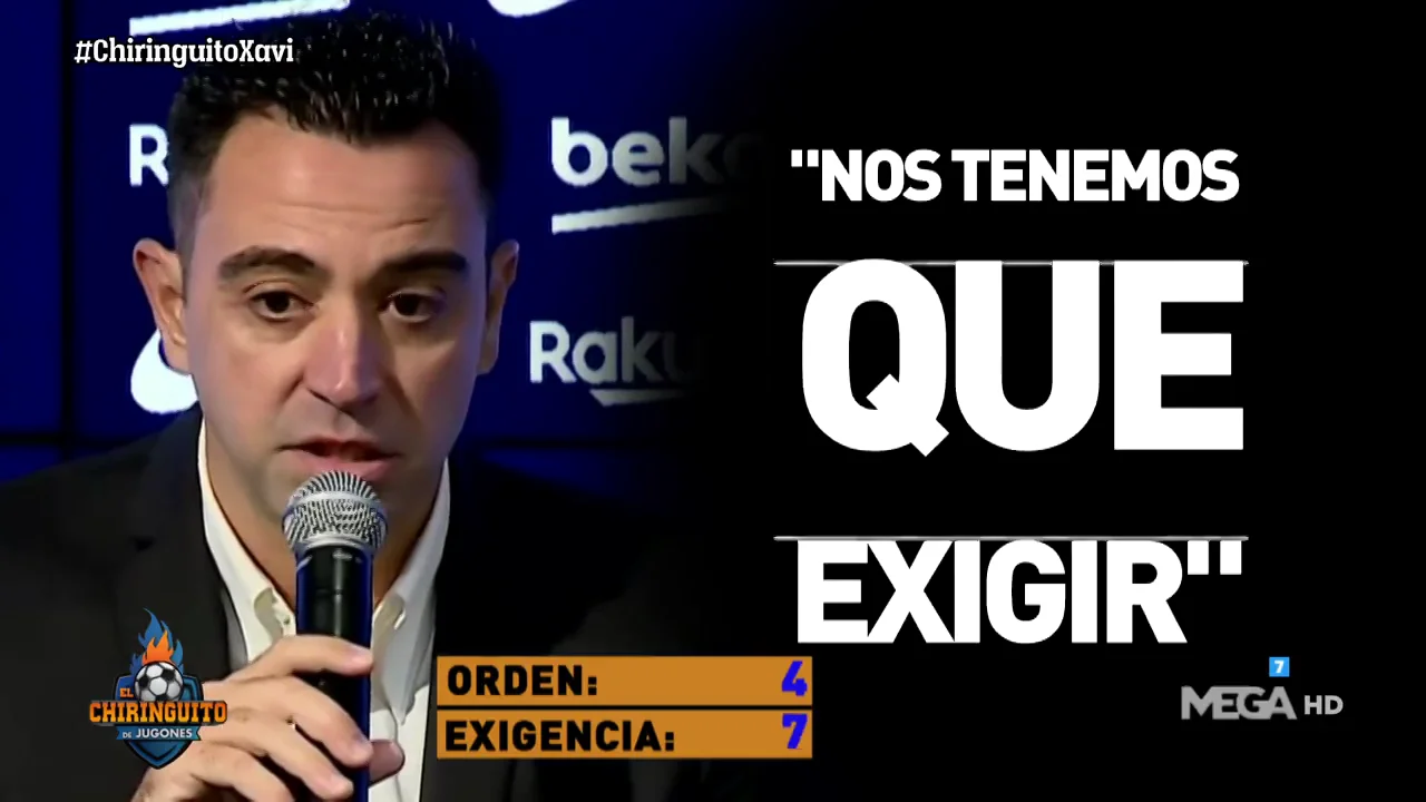 Xavi se pone serio