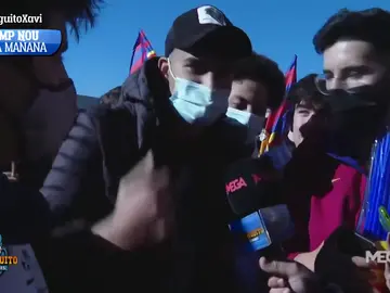 Xavi desata la locura en la afición culé en su primer día como entreanador Xavi desata la locura en la afición culé en su primer día como entreanador
