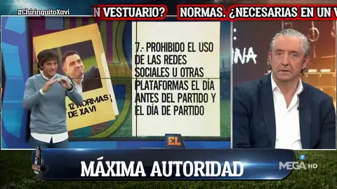 "Prohibido el uso de redes sociales el día del partido y también el de antes" "Prohibido el uso de redes sociales el día del partido y también el de antes"