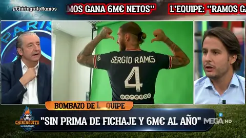 "No me consta que Sergio Ramos esté cobrando seis millones en el PSG" "No me consta que Sergio Ramos esté cobrando seis millones en el PSG"