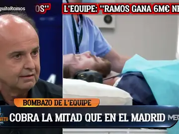 "No me sorprende que Sergio Ramos esté cobrando seis millones en el PSG" "No me sorprende que Sergio Ramos esté cobrando seis millones en el PSG"