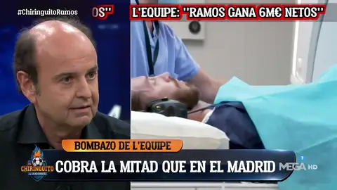 "No me sorprende que Sergio Ramos esté cobrando seis millones en el PSG" "No me sorprende que Sergio Ramos esté cobrando seis millones en el PSG"