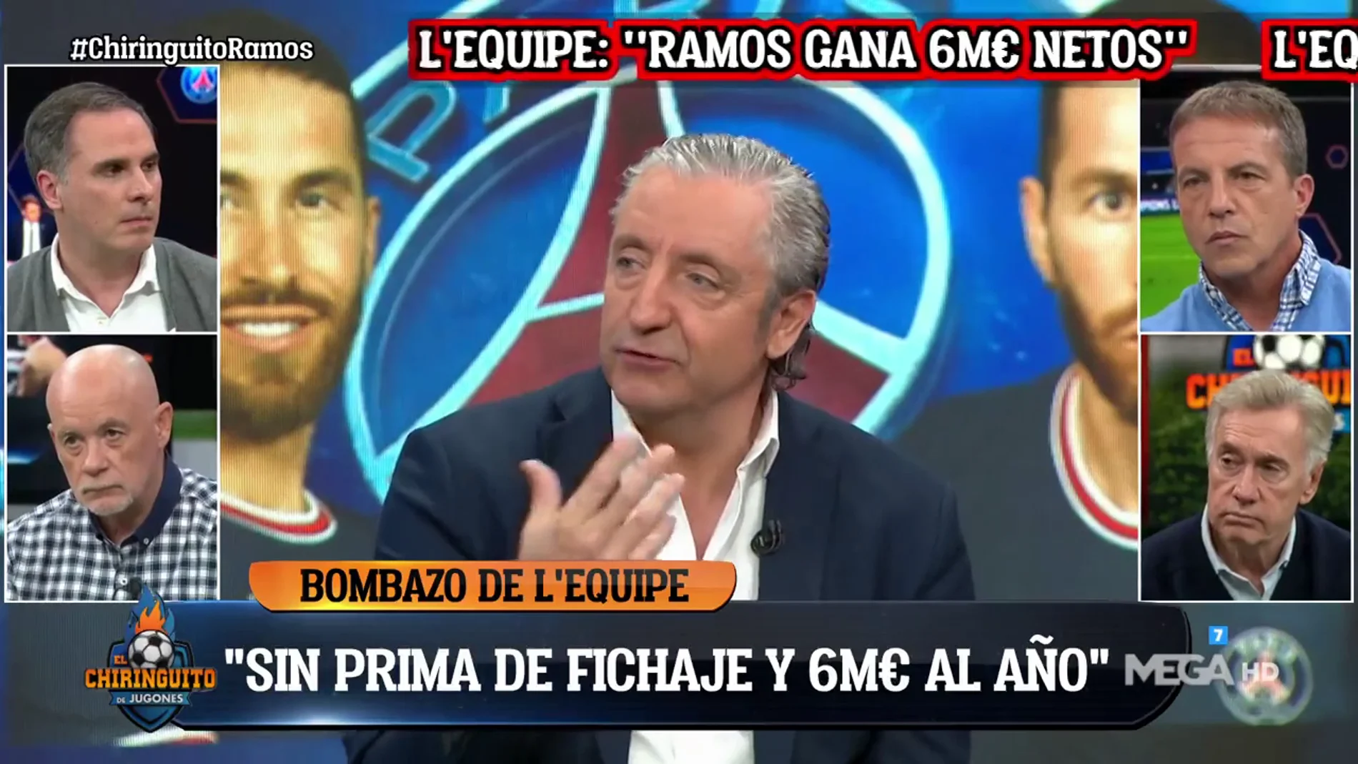 "Un madridista no puede entender que Ramos esté en el PSG cobrando la mitad"