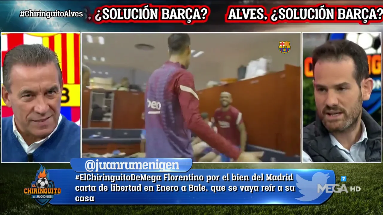 "Dani Alves ser&aacute; la extensi&oacute;n de Xavi en el vestuario?