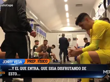El motivador discurso del preparador físico del Laguna El motivador discurso del preparador físico del Laguna