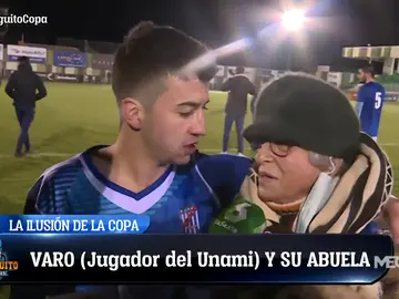 La ilusión de la abuela de Varo tras los minutos de su nieto en Copa La ilusión de la abuela de Varo tras los minutos de su nieto en Copa