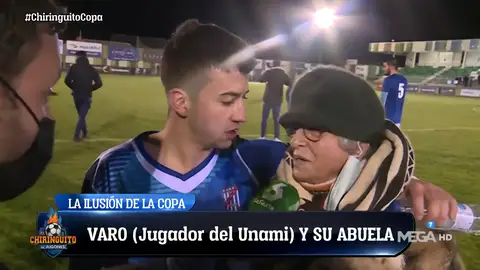 La ilusión de la abuela de Varo tras los minutos de su nieto en Copa La ilusión de la abuela de Varo tras los minutos de su nieto en Copa