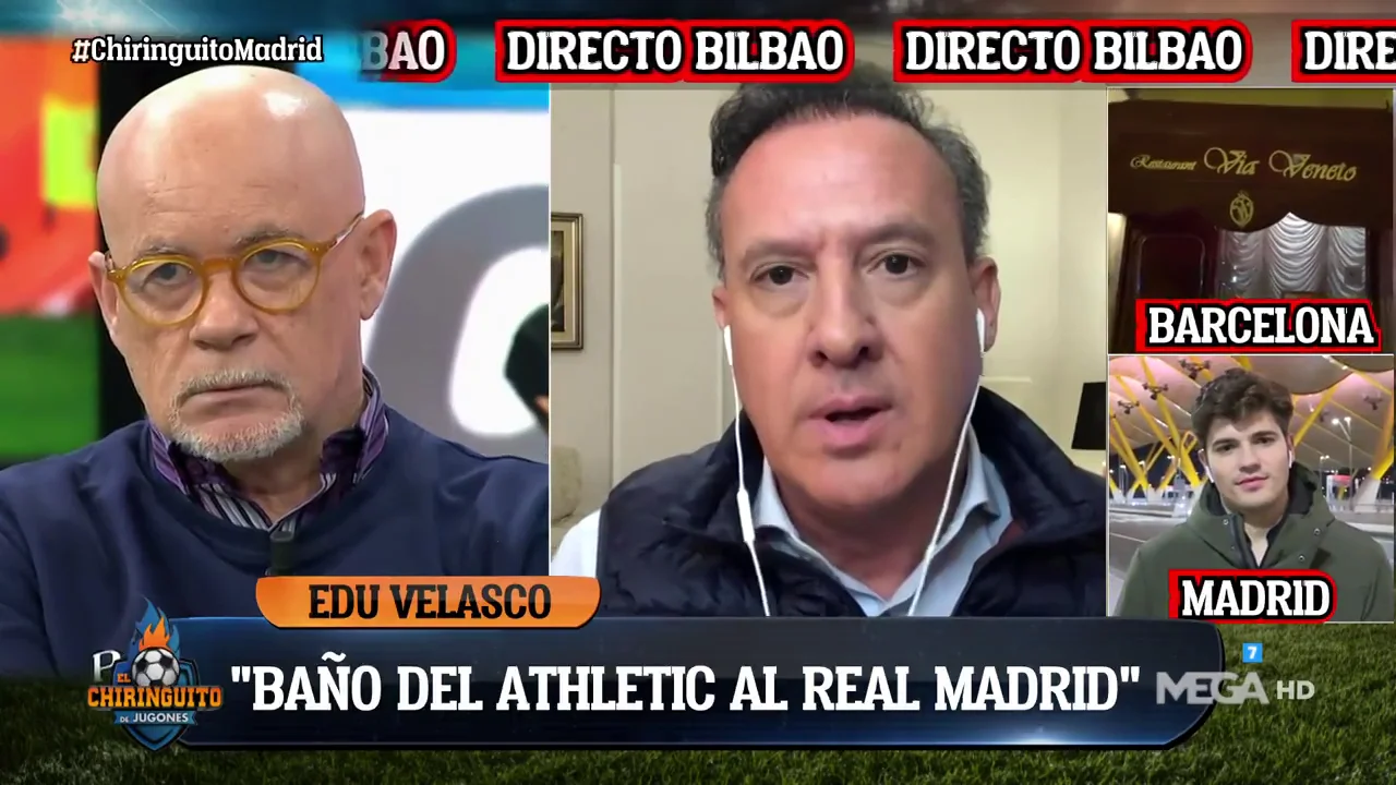 Edu Velasco: "El Athletic le ha dado un baño al Real Madrid" Edu Velasco: "El Athletic le ha dado un baño al Real Madrid"
