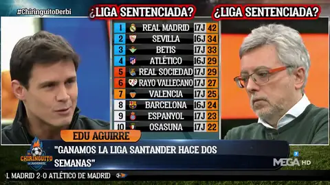 Edu Aguirre: "El Real Madrid ganó La Liga hace un par de semanas" Edu Aguirre: "El Real Madrid ganó La Liga hace un par de semanas"