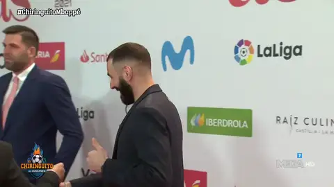 El gesto de Benzema tras ser preguntado por Mbappé El gesto de Benzema tras ser preguntado por Mbappé