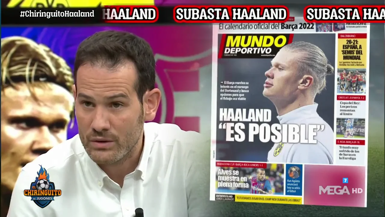 Quim Dom&eacute;nech: "Si hay una peque&ntilde;a posibilidad por Haaland, el Barca lo va a intentar"