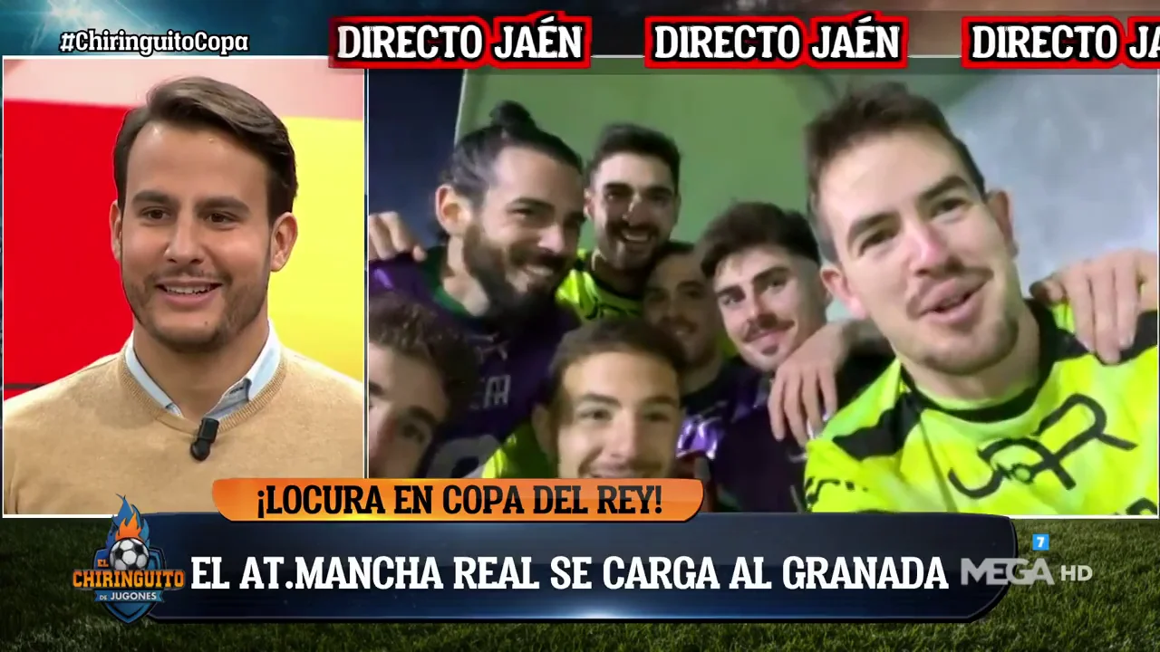 La celebraci&oacute;n de los jugadores del Mancha Real