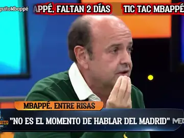 Juanma Rodríguez se indigna: &quot;¿¡Cómo voy a aplaudir a Mbappé en el Bernabéu si le mete tres al Madrid!?&quot;