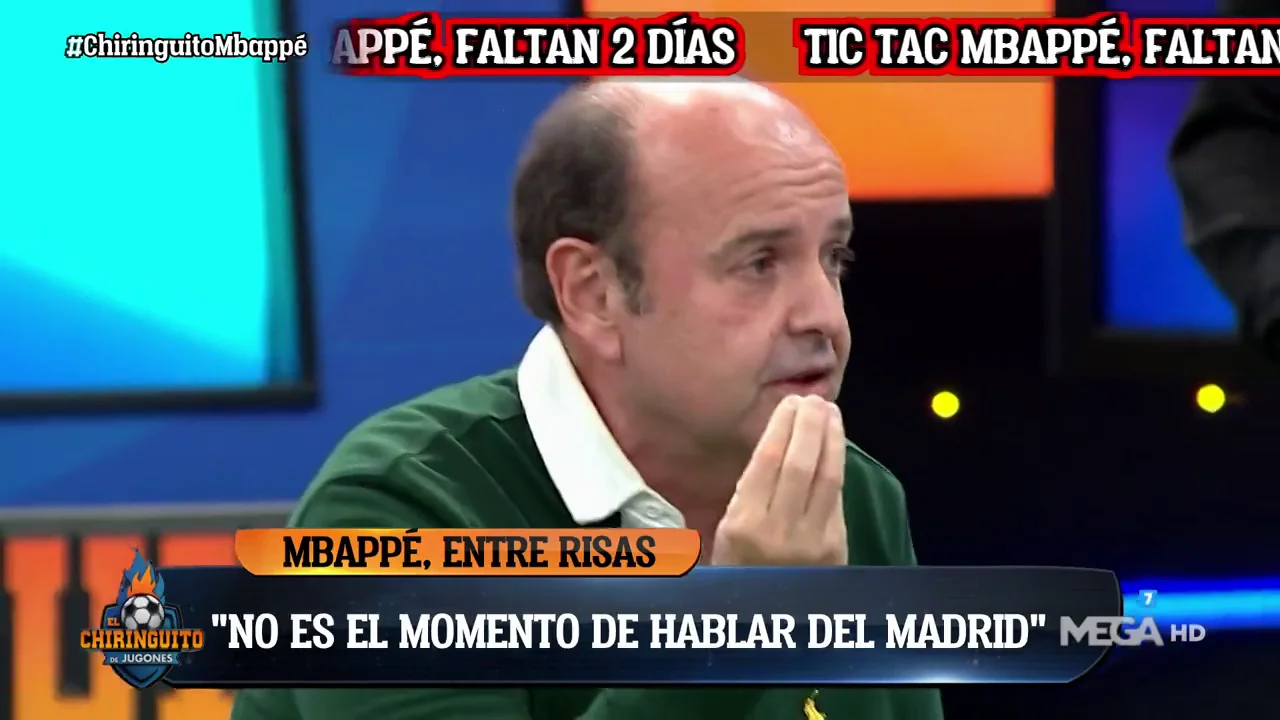 Juanma Rodr&iacute;guez se indigna: "&iquest;&iexcl;C&oacute;mo voy a aplaudir a Mbapp&eacute; en el Bernab&eacute;u si le mete tres al Madrid!?"