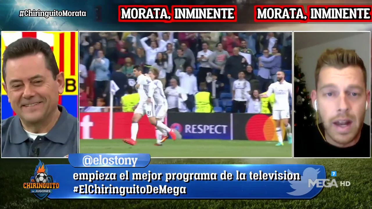 Jota Jordi: "Quiero ver a Morata marcando un gol en el Bernabéu con la camiseta del Barça" Jota Jordi: "Quiero ver a Morata marcando un gol en el Bernabéu con la camiseta del Barça"