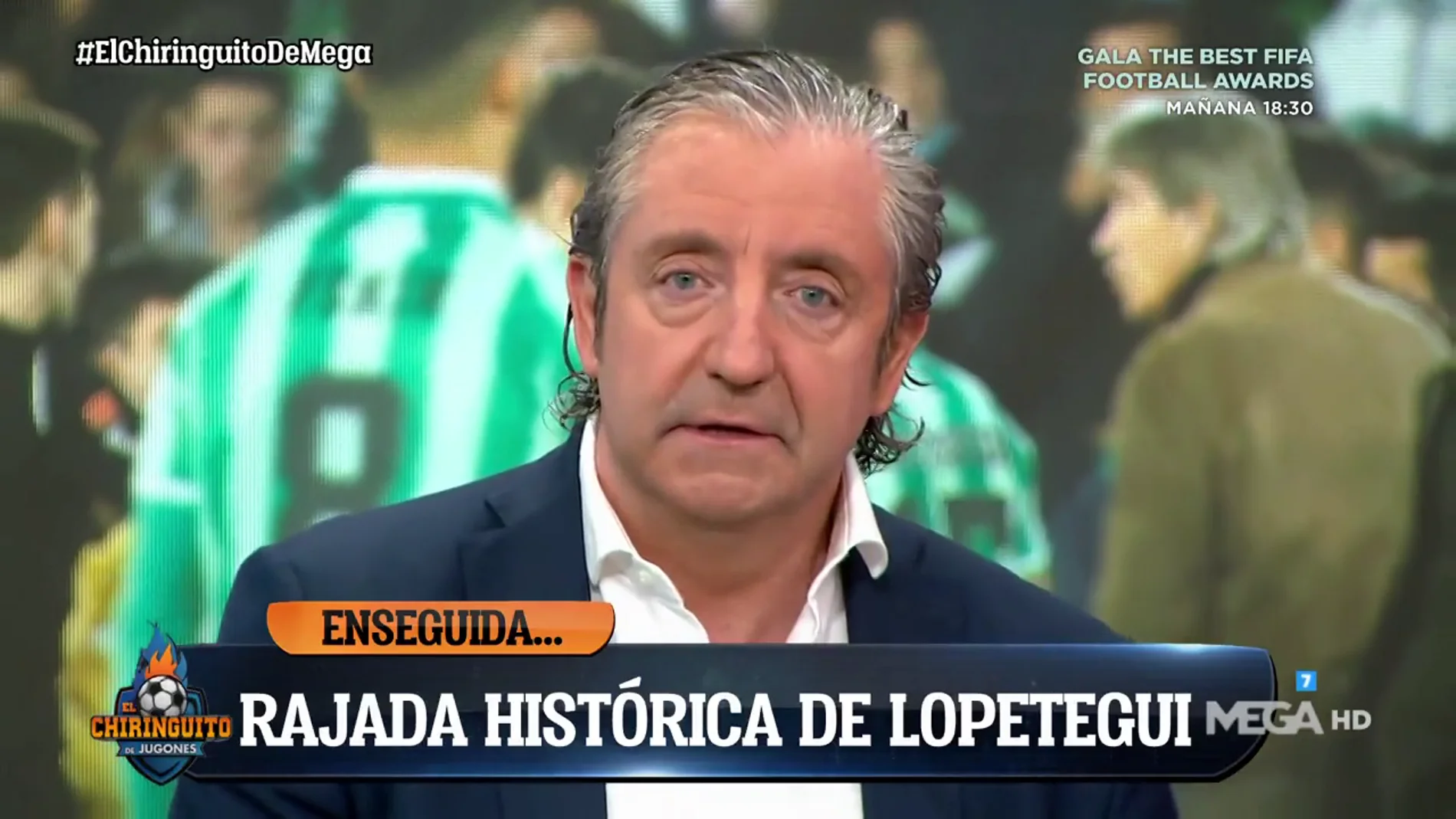 Josep Pedrerol: "¿Qué culpa tiene la afición del Real Betis de que un 'loco' tire algo al campo?"