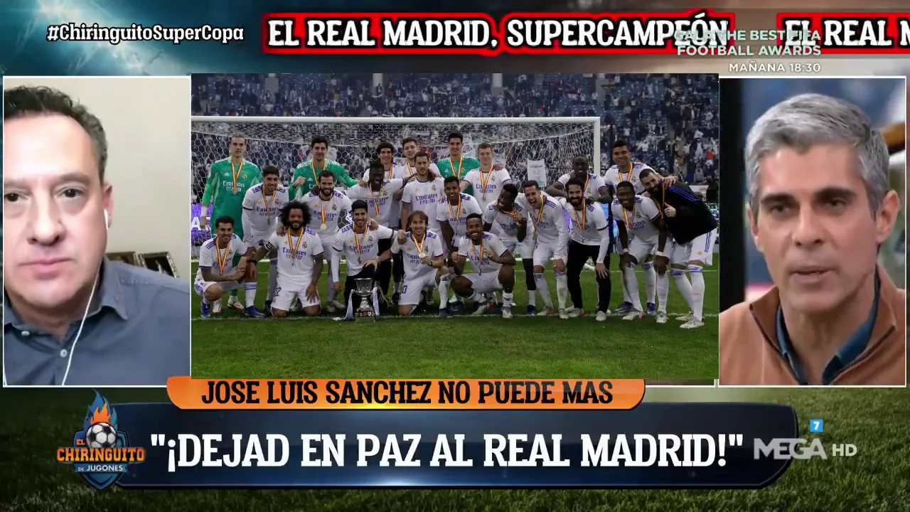 José Luis Sánchez estalla ante las críticas: "¡Dejad al Real Madrid en paz!" José Luis Sánchez estalla ante las críticas: "¡Dejad al Real Madrid en paz!"