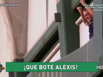 El polémico festejo de Alexis Trujillo tras la victoria del Betis en el derbi