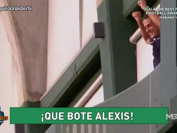 El polémico festejo de Alexis Trujillo tras la victoria del Betis en el derbi El polémico festejo de Alexis Trujillo tras la victoria del Betis en el derbi