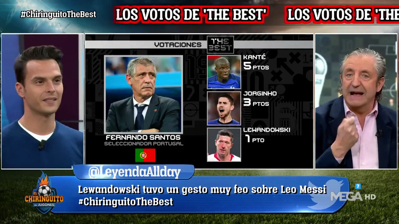 &iexcl;Fernando Santos no vota a Cristiano en los premios 'The Best'!