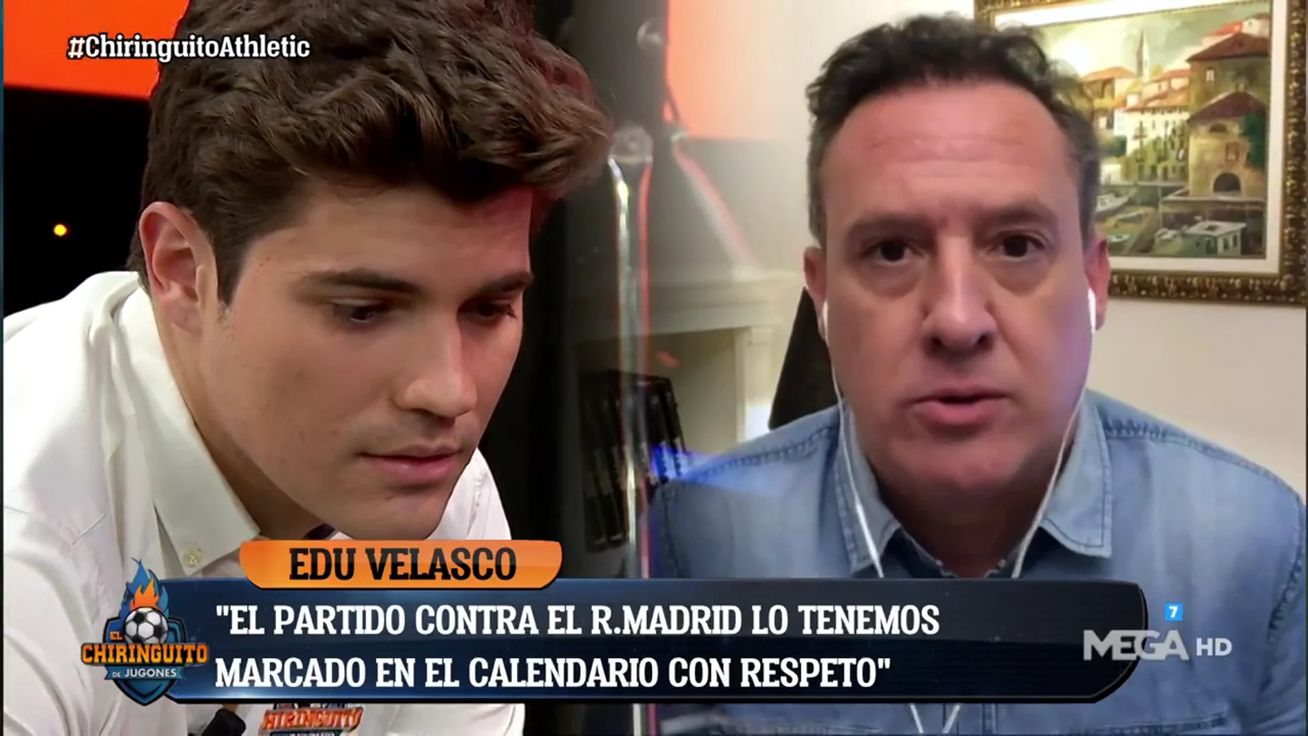 Edu Velasco: "El Chiringuito respeta al Athletic"