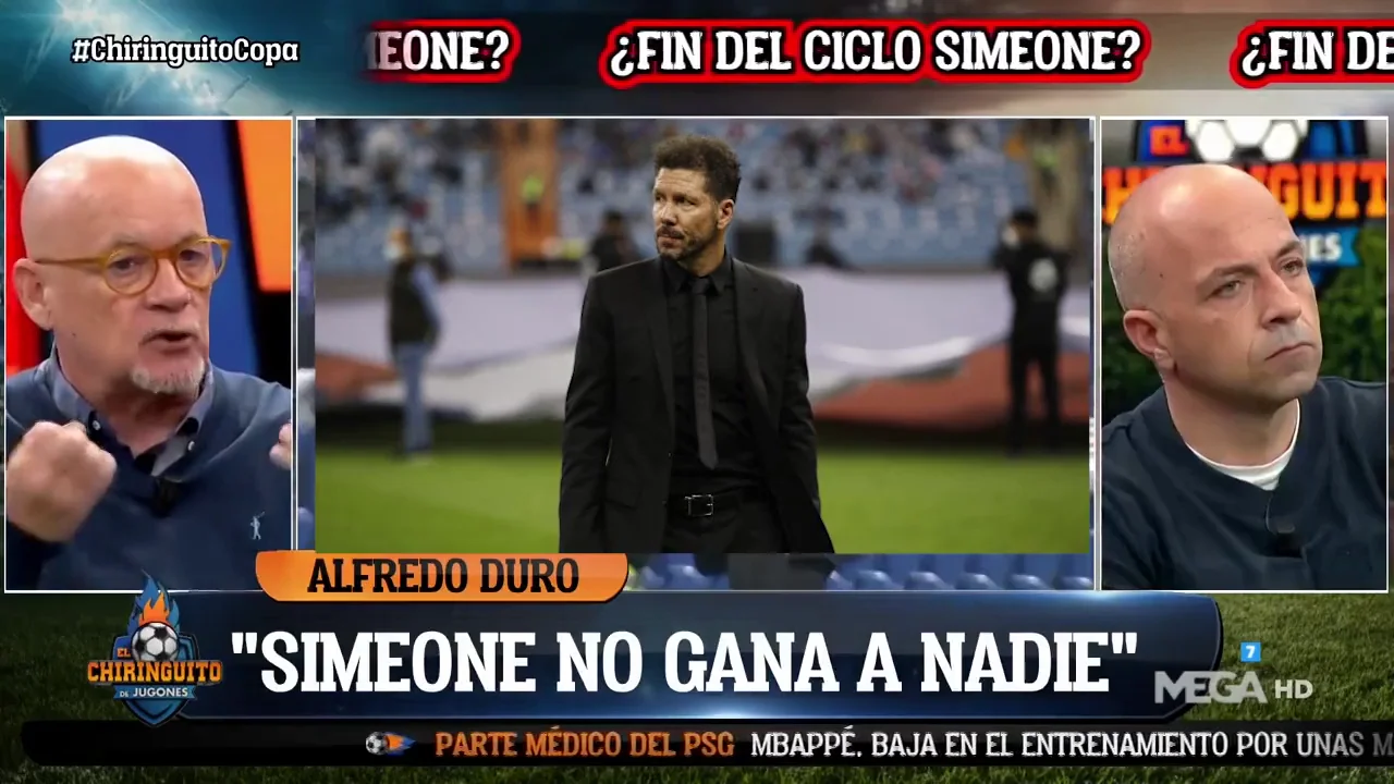 Alfredo Duro: "Simeone no le gana a nadie. El Atleti est&aacute; perdiendo los partidos de forma vulgar"