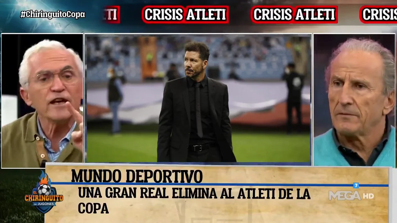 Paco Garc&iacute;a Caridad, dur&iacute;simo con Simeone: "Est&aacute; acabado y agotado en el Atleti"
