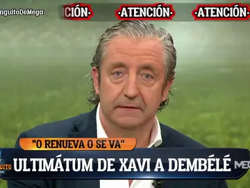 Josep Pedrerol: "Que Xavi diga que Dembélé o renueva o se va es una afirmación peligrosa" Josep Pedrerol: "Que Xavi diga que Dembélé o renueva o se va es una afirmación peligrosa"
