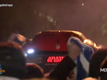 Así fue el recibimiento al Atleti en el Reale Arena Así fue el recibimiento al Atleti en el Reale Arena